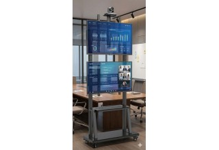 Giá Treo Tivi Di Động 2 Màn Hình SX1700 Từ 32 - 75 Inch Tải Trọng 100Kg